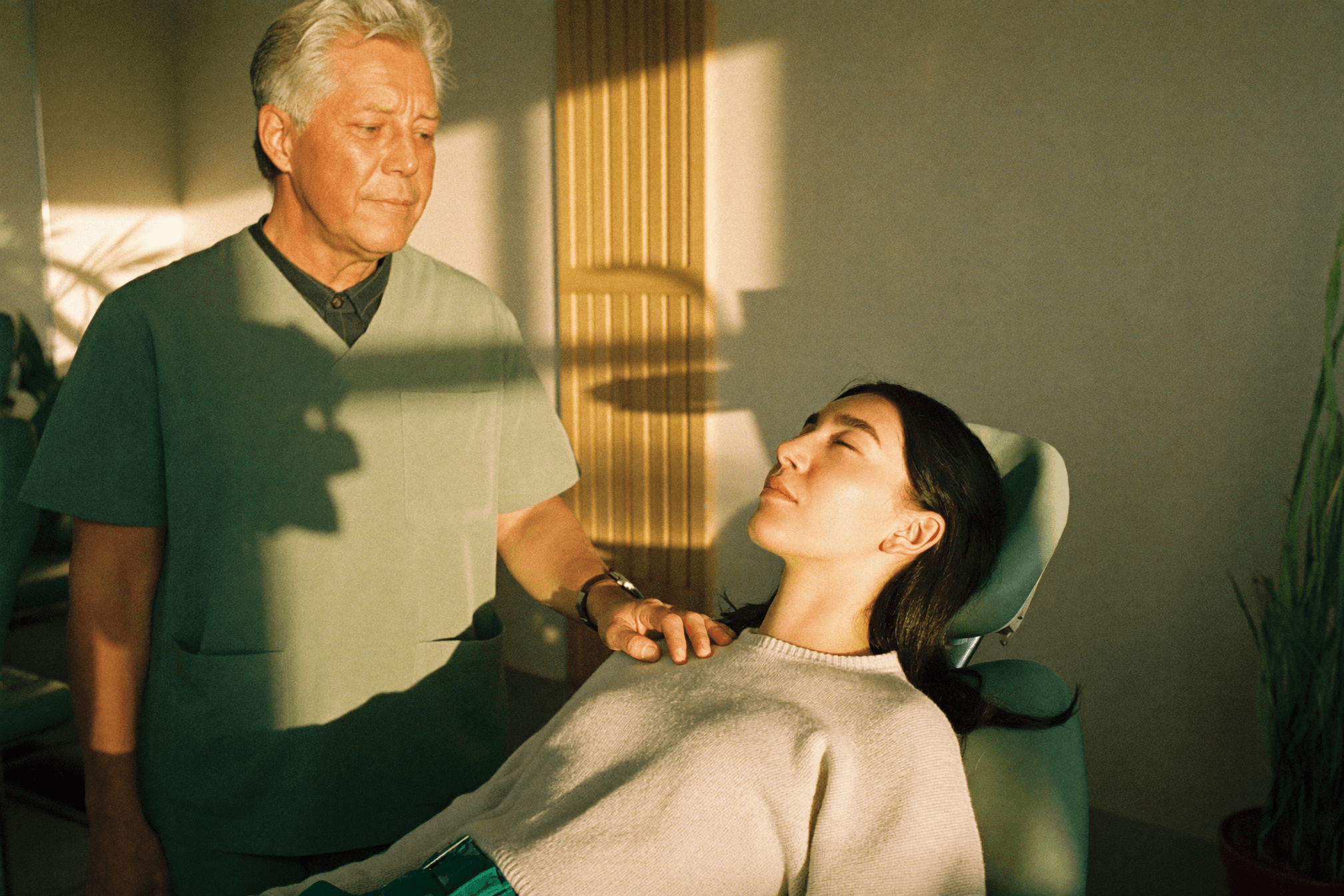 Oral surgeon reassuring a patient before surgery at Smiles4Life in Thousand Oaks, CA